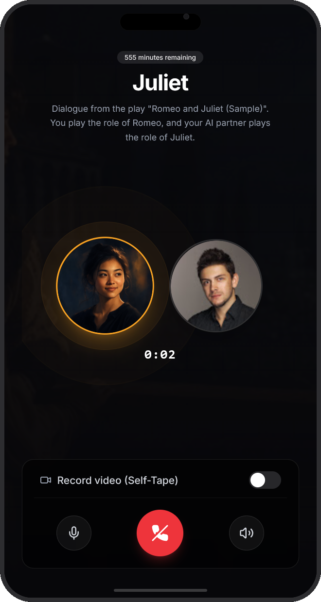 Live Dramatic Improv with AI Partners